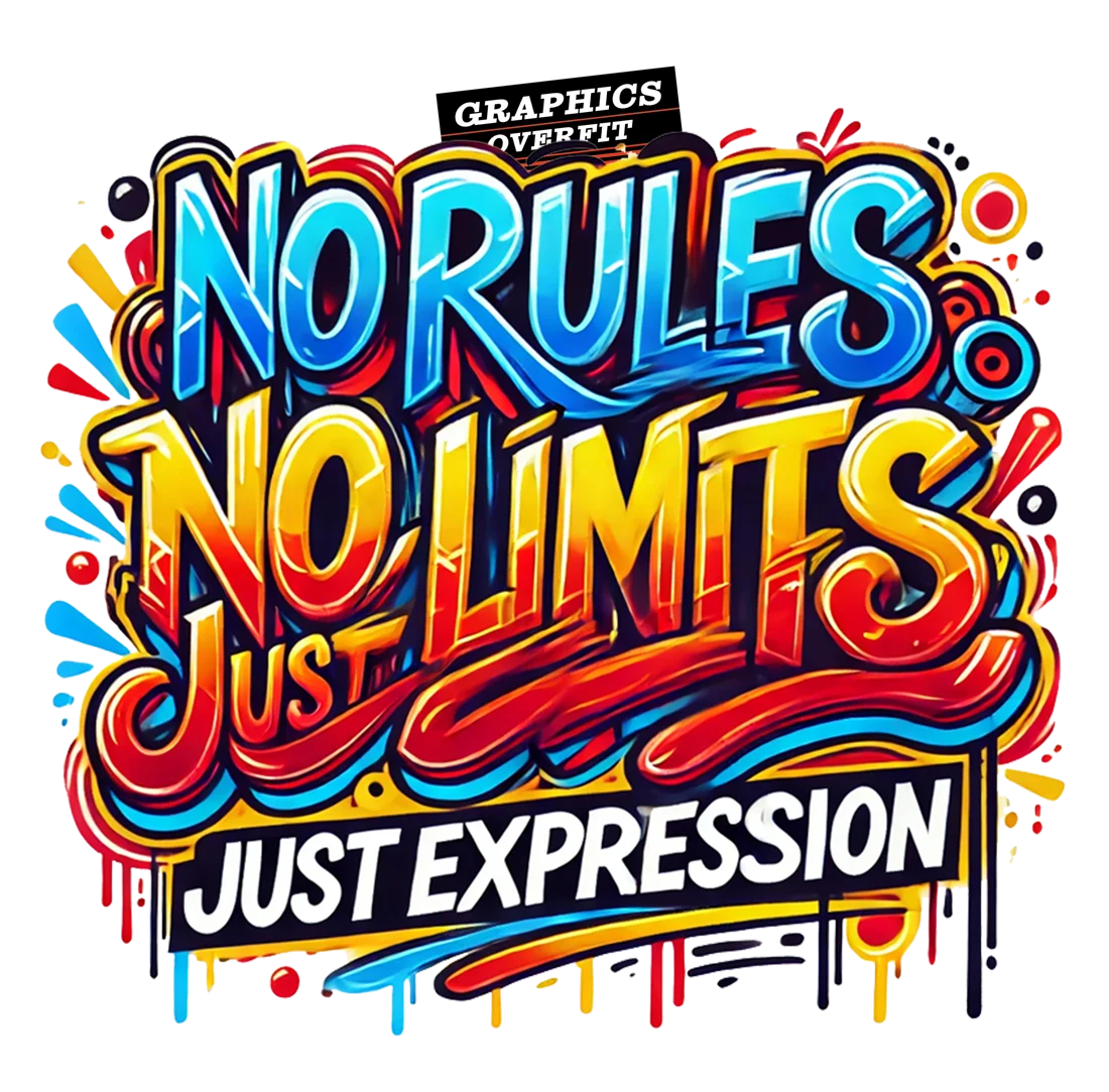 No Rules No Limits Just Expression 컬러 그래피티